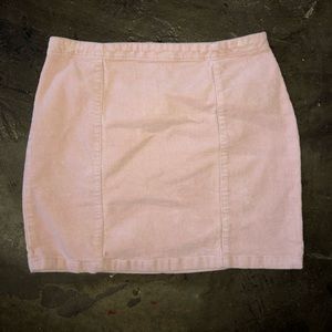 Pink corduroy skirt!